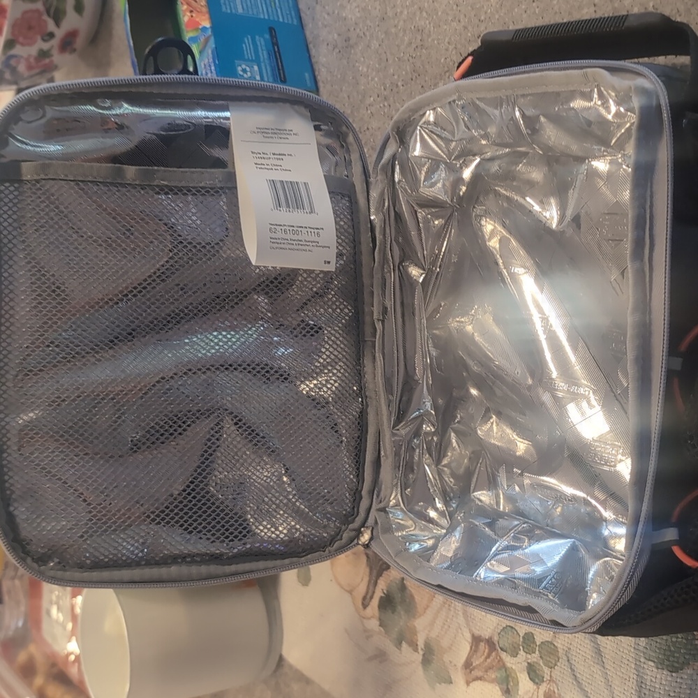 Arctic Zone Pro Expandable Lunch Pack Gray and Orange Lunch Bag - Picture 8 of 12